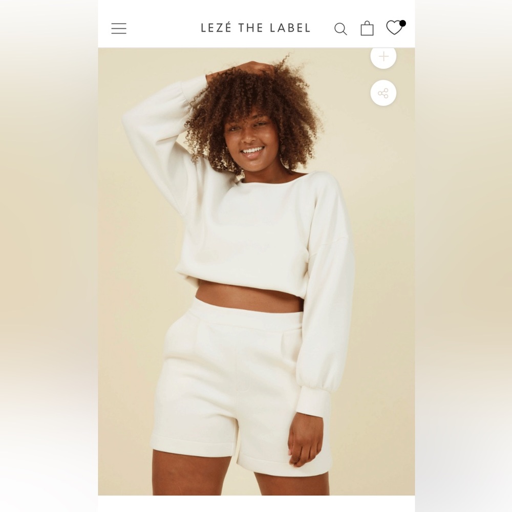 Lezé the Label Piper shorts in bone